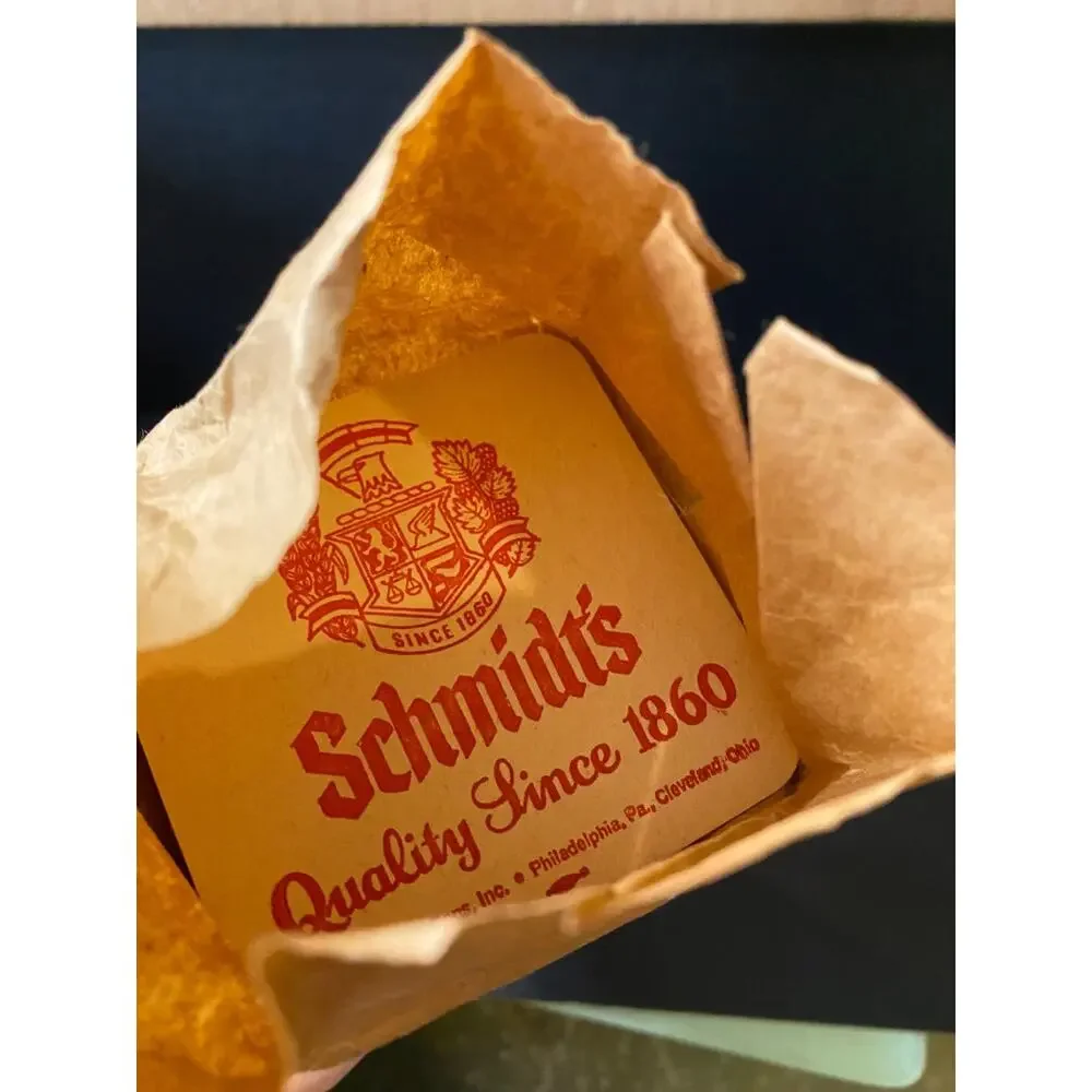 Sleeve of Vintage Schmidts Double Sided Beer Coaster Philadelphia PA Cleveland